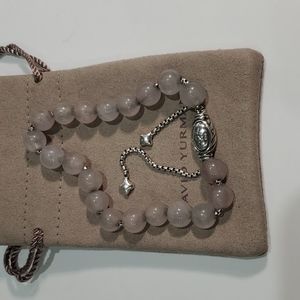 David Yurman Rose🌹 8mm Spiritual Beaded Bracelet Sterling Silver